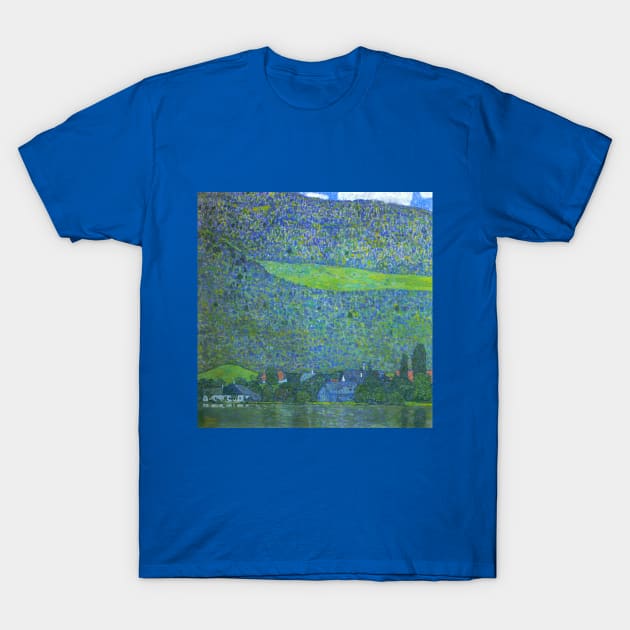 Unterach on the Attersee by Gustav Klimt T-Shirt by MasterpieceCafe